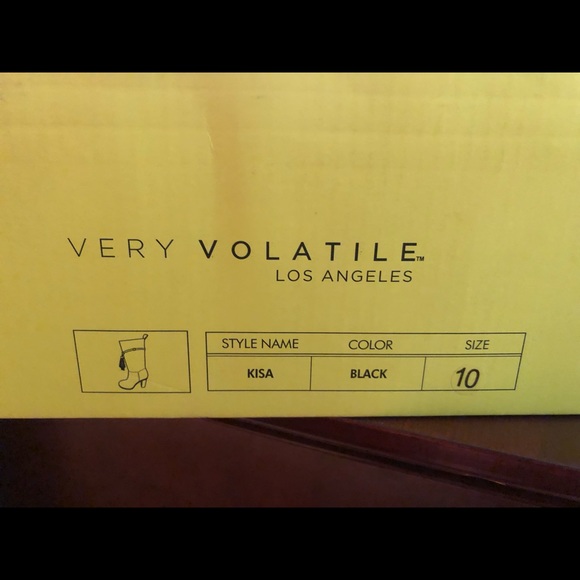 Black Suede Boots brand new Size 10 - Picture 6 of 6